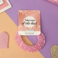 Резинка для волос "Лиора" объем, 6 см, розовый