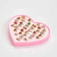 Кольцо детское Выбражулька &laquo;Рельеф&raquo;, форма МИКС, цветное, безразмерное