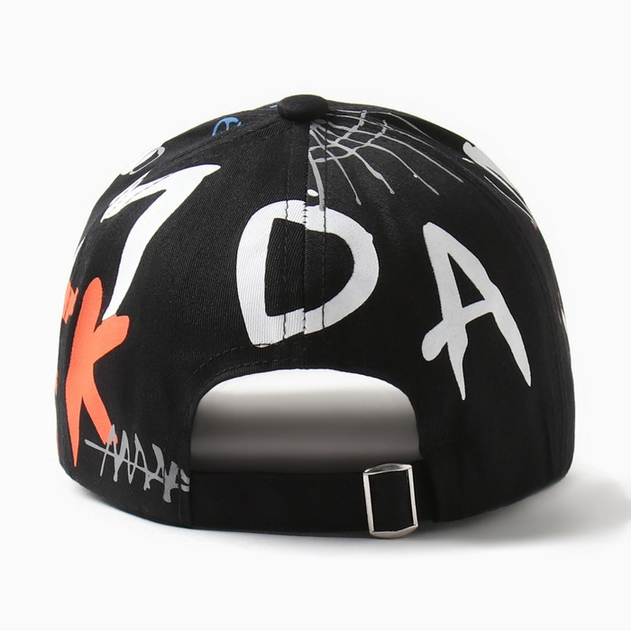 Кепка детская MINAKU &laquo;Граффити&raquo;, цвет чёрный, размер 54