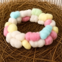 Наполнитель хлопковый для грызунов, разноцветный, 50 шариков