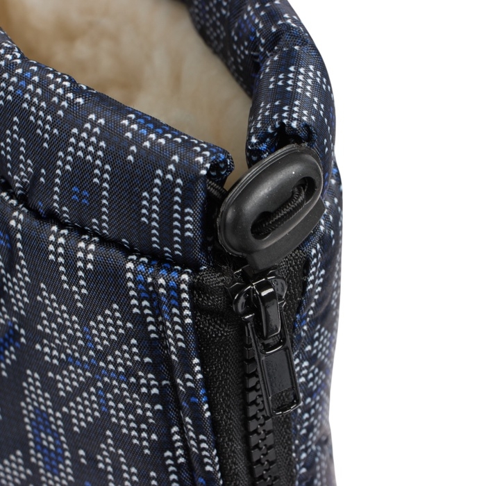 Сапоги женские комбинированные с фиксатором, иск. мех, с цветным рисунком, до -25&deg;, С-35.354Б,размер 40