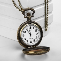Часы карманные "Бронзовый каркас", кварцевые, на цепочке 80 см, d-4.5 см Часы карманные "Бронзовый каркас", кварцевые, на цепочке 80 см, d-4.5 см