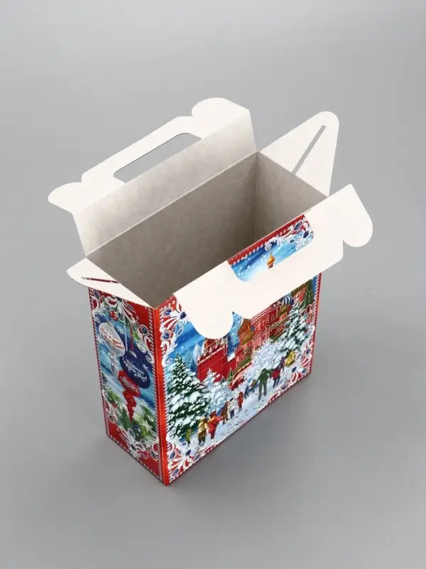 Подарочная коробка новогодняя &laquo;Кремль&raquo;. для сладких подарков, 14&times;6&times;21 см