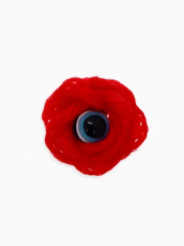 Браслет-оберег &laquo;Красная нить&raquo; шерстяная, турецкий глаз, цвет синий,30см