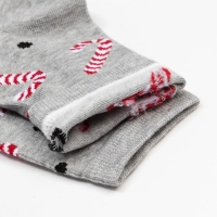 Носки новогодние мужские &laquo;Леденцы&raquo; цвет серый, размер 25