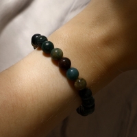 Браслет шар №8 &laquo;Яшма зелёная&raquo;, 5,5 см