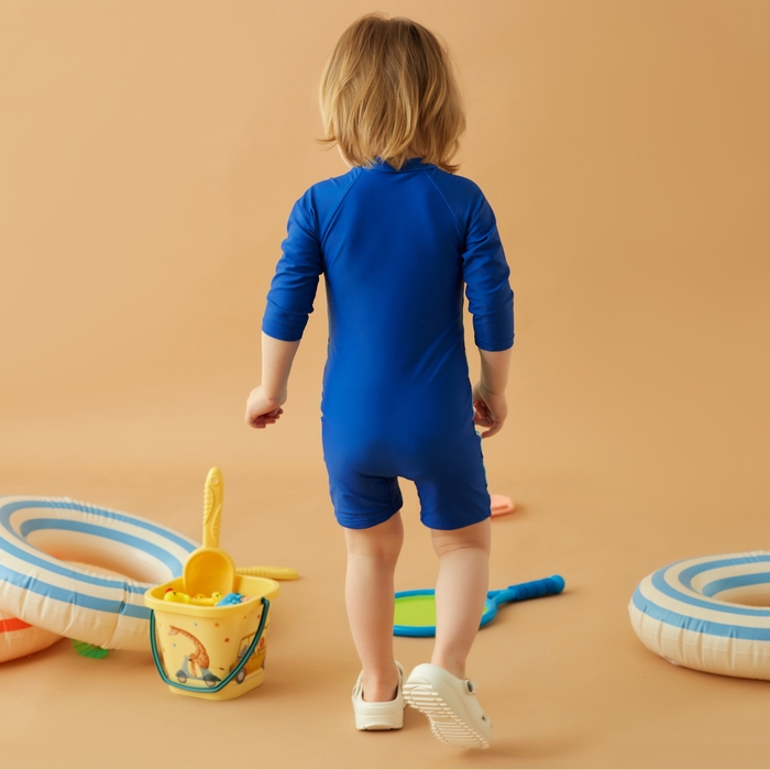 Купальный костюм детский Крошка Я &laquo;Рыбы&raquo; рост 98-104 см, голубой