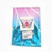 Воздушный шар фольгированный 32" &laquo;Бабочка&raquo; цвет голубой металлик