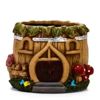 Кашпо "Домик рельеф" 10 х 10 х 8 см