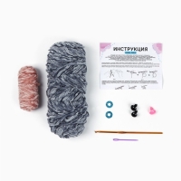 Набор для вязания крючком. Амигуруми: мягкая игрушка своими руками &laquo;Зайка Лика&raquo;, 18 см