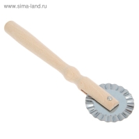 Нож для пиццы, 18 см, деревянная ручка