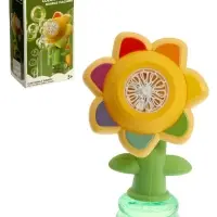 Генератор мыльных пузырей "Цветочек", световые эффекты, работает от батареек