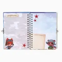 Блокнот на замочке А6, 50 листов в твердой обложке &laquo;Отважному защитнику&raquo;