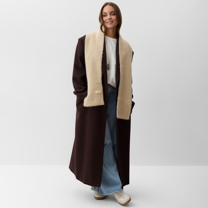 Шарф женский MIST, бежевый, 16*160±5 см Шарф женский MIST, бежевый, 16*160±5 см