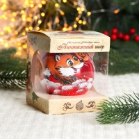 Ёлочный шар d-8 см "Лиса и колобок" Ёлочный шар d-8 см "Лиса и колобок"