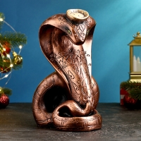 Копилка "Змея Принцесса Кобра" бронза, 13х22см Копилка "Змея Принцесса Кобра" бронза, 13х22см