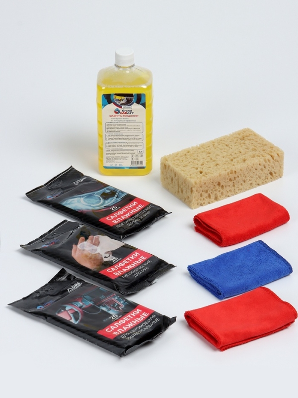 Набор для ухода за автомобилем, 9 предметов