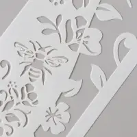 Трафарет бордюрный пластик "Пчёлы" 10х30 см