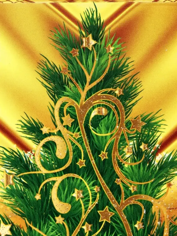 Подарочная новогодняя коробка &laquo;Праздничный шелк&raquo; в зеленом, 25&times;12&times;24 см