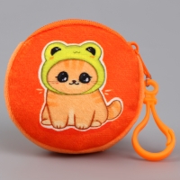 Кошелёк детский для девочки в шоубоксе &laquo;Котёнок&raquo;, плюш, цвет МИКС