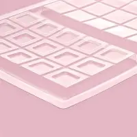 Форма для шоколада &laquo;Дольки&raquo;, пластик, 26.5&times;21&times;1 см, 2 ячейки 17.5&times;10.5, прозрачная