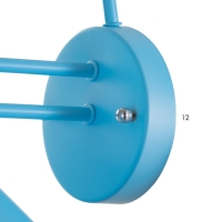 Бра "Бравер" Е27 синий 26х26х30 см Бра "Бравер" Е27 синий 26х26х30 см