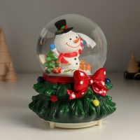 Сувенир полистоун водяной шар свет, музыка, снег кружится "Снеговик" 12х12х15,5 см Сувенир полистоун водяной шар свет, музыка, снег кружится "Снеговик" 12х12х15,5 см
