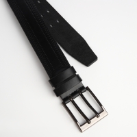 Ремень мужской, ширина 4 см, винт, пряжка металл, цвет чёрный Ремень мужской, ширина 4 см, винт, пряжка металл, цвет чёрный