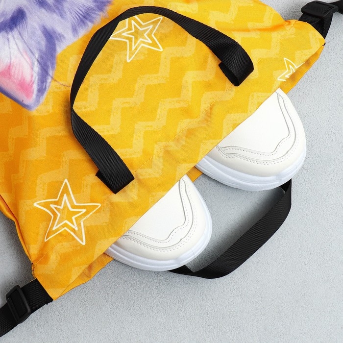 Мешок для обуви &laquo;Малыш котёнок&raquo; два вида ручек, 30 х 40 см