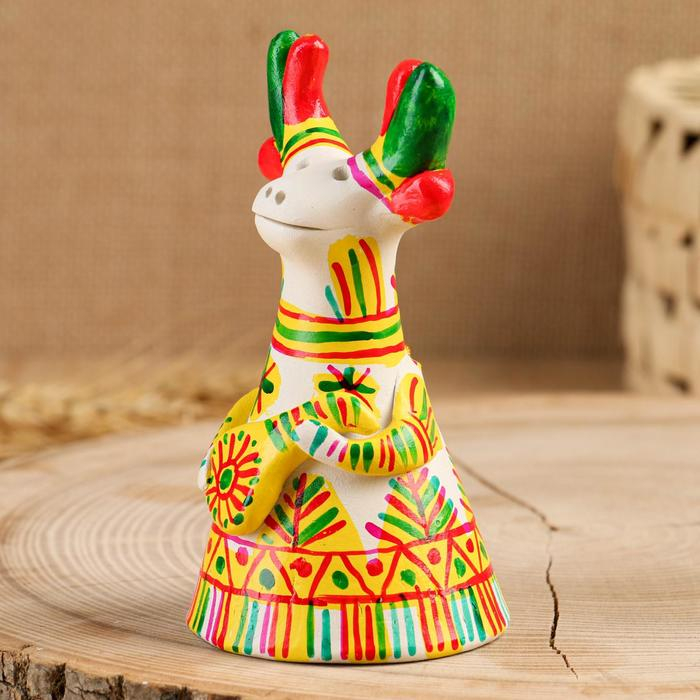 Филимоновская игрушка колокольчик &laquo;Олень&raquo;