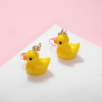 Серьги детские &laquo;Выбражулька&raquo; утята, цвет жёлтый в золоте