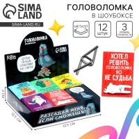 Головоломка &laquo;Уровень:Бог&raquo; металл, МИКС, в шоубоксе