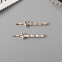 Невидимка для волос &laquo;Дилис&raquo; (набор 2 шт) грация, 5,5 см, золото