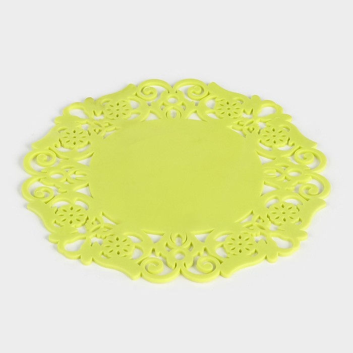 Подставка под горячее &laquo;Чаепитие&raquo;, 19 см, цвет жёлтый