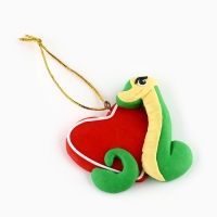 Ёлочная игрушка новогодняя «Змейка», на Новый год, 6,5 х 5,9 см Ёлочная игрушка новогодняя «Змейка», на Новый год, 6,5 х 5,9 см