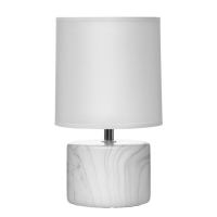 Лампа настольная 16374/1 E14 40Вт бело-серый 16х16х29 см RISALUX