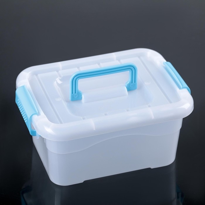 Контейнер для хранения &laquo;Дипломат&raquo;, 20,5&times;15&times;9,5 см, крышка с ручкой на защёлке, цвет МИКС