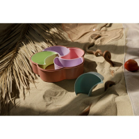 Менажница с крышкой &laquo;Барокко&raquo;, 26&times;25&times;7 см, 5 съёмных ячеек, цвет МИКС