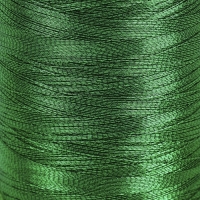 Набор металлизированных ниток, 91 &plusmn; 1 м, 6 шт, цвет зелёный