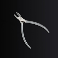 Кусачки педикюрные &laquo;Premium satin&raquo;, скрытая пружина, 10,9 см, длина лезвия - 16 мм, цвет серебристый