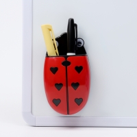 Магнитная универсальная подставка для маркеров и губок "Божья коровка"3.5х9х12.5см Магнитная универсальная подставка для маркеров и губок "Божья коровка"3.5х9х12.5см