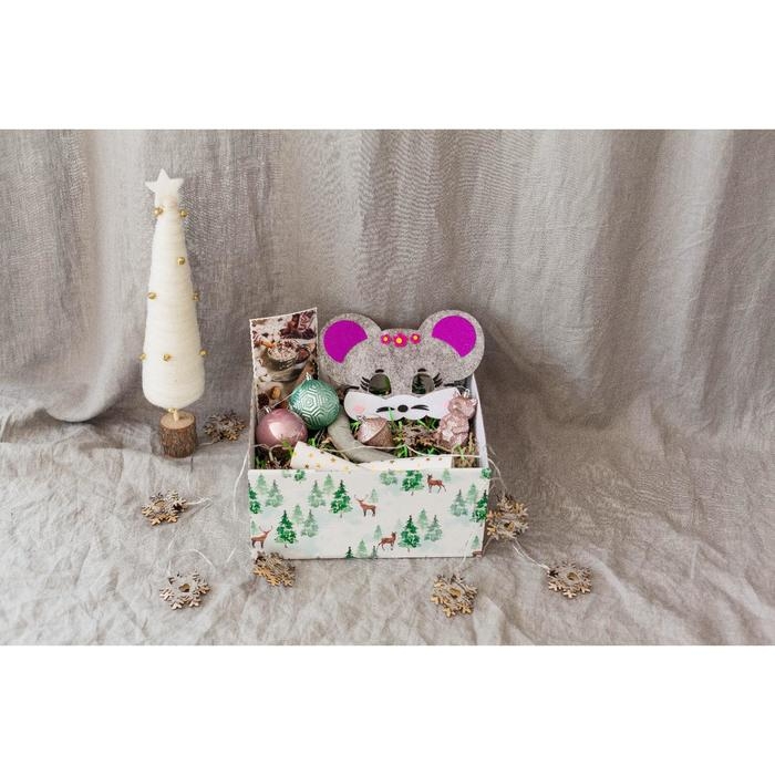 Коробка подарочная новогодняя складная «Лесная сказка», 31,2 х 25,6 х 16,1 см, Новый год Коробка подарочная новогодняя складная «Лесная сказка», 31,2 х 25,6 х 16,1 см, Новый год