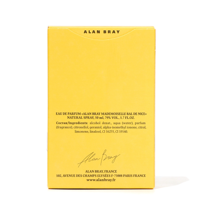 Парфюмерная вода женская Alan Bray Mademoiselle Bal de Nice, 50 мл