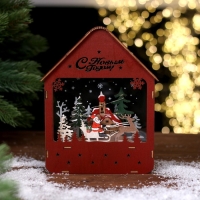 Новогодний декор с подсветкой &laquo;С новым годом&raquo; 16 &times; 5,5 &times; 20 см