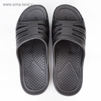 Сланцы мужские &laquo;Тайм&raquo; цвет чёрный, размер 41-42