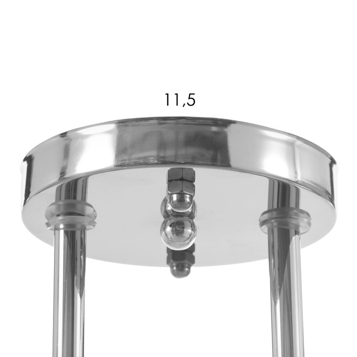 Люстра потолочная Люстра потолочная "Мари" 2х40Вт Е27 Цвет: Серебро