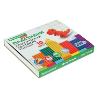 Пластилин 10 цветов 200 г KIDS, со стеком Пластилин 10 цветов 200 г KIDS, со стеком