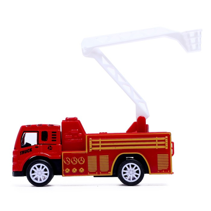 Набор металлических машин &laquo;Пожарная бригада&raquo;, инерция, 3 штуки