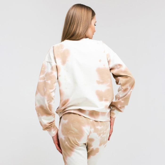 Свитшот женский MINAKU: Casual Collection цвет бежевый, р-р 42 Свитшот женский MINAKU: Casual Collection цвет бежевый, р-р 42