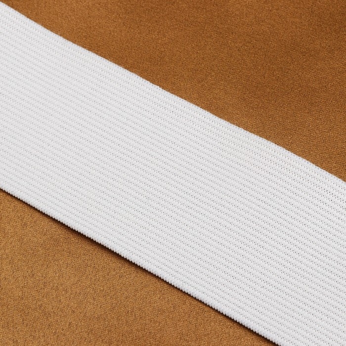 Резинка бельевая, 50 мм, 25 м, цвет белый